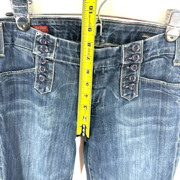 Citizens Of Humanity Jeans Womens 29 Wide Leg Flare Cadet #008 Stretch Low Rise - Picture 12 of 14